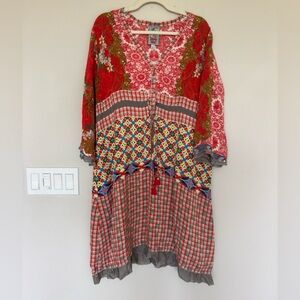 Johnny Was Red/Orange dress.